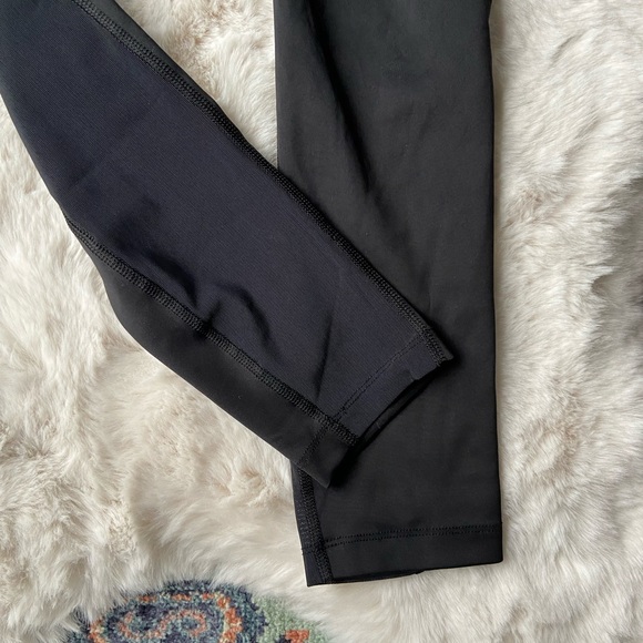 Nike dri fit black crop legging mesh cutouts xs athletic workout pant athleisure - Picture 4 of 13